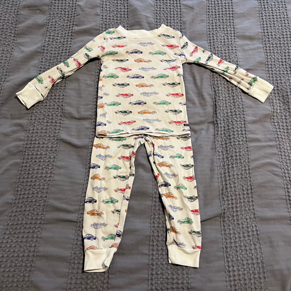 Janie and Jack Auto Cara Pajamas Size 3